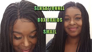 Box Braid Small! Sensationnel Cloud 9 Swiss Lace Box Braid Small Wig, Color #1
