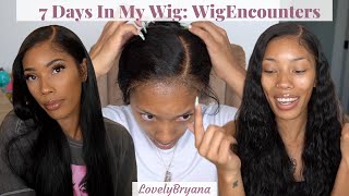 A Week In My Wig | Straight, Wavy, Removal | Wigencounters X Lovelybryana