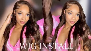 *Super Cute*  Flat Iron Curls + Frontal Wig Install || Ft. Alipearl Hair