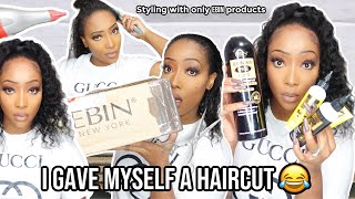Big Chop? | Styling My Own Hair Using Only Ebin Products + Ponytail Review | Ft. Eayon Hair