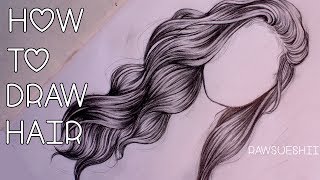 How To Draw Hair | Step By Step By Christina Lorre