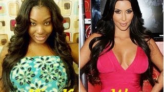 How To: Kim Kardashian Sew In U-Part Wig
