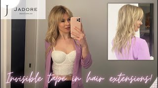 Getting Invisible Tape In Hair Extensions! | Come To The Salon With Me