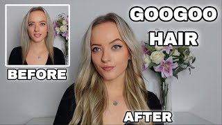 Googoo Double Drawn Hair Extensions Tutorial & Review | Discount Code Included