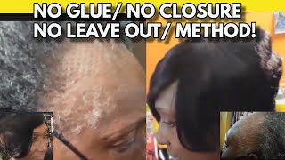 No Glue No Closure No Leave Out Sew-In For Alopecia Hair Loss Thin Short & Helathy Hair