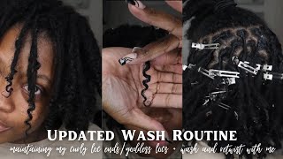 Maintaining My Curly Loc Ends | Updated Wash Routine | Retwist With Me | 2022 Loc Journey