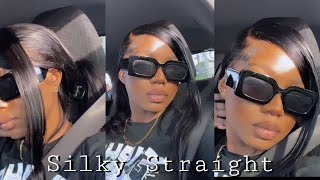 Silky Straight Hd Buss Down Wig Install Ft. Mscoco Hair