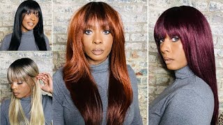 One $17 Wig In 4 Colors! Outre Wigpop Synthetic Hair Full Wig - Brynlee