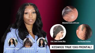 Keswigs Ture 13X6 Hd Lace Silky Straight Frontal Wig