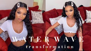 Step By Step 26" Water Wave Wig Transformation Ft. Elemohair