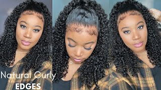 Wow!!  *New* Super Natural Hairline & Curly Edges  |  Hd Lace | Omgherhair