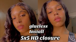 Best Glueless 5X5 Lace Closure Wig | +Install Ft. Unice Hair