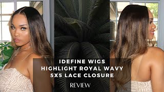 Idefine Wigs Royal Wavy 5X5 Lace Closure | Caitlyn Ashley M