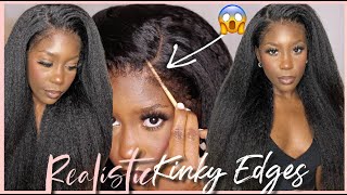 I'M Shook!  This Is My Natural Hair  New Kinky Edges Realistic Hd Lace Wig Ft. Ilikehair