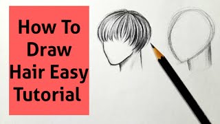 How To Draw Hairs/Hairstyle Easy Tutorial Drawing Hair Hairstyles Easy Step By Step For Beginners