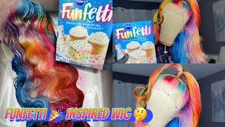 Funfetti Inspired Wig  | Confetti| Candy Wigs  |  Thebriannaduval