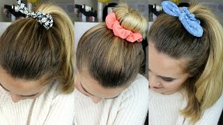 3 Quick & Easy Hairstyles Using Scrunchies | Jamie Johnston