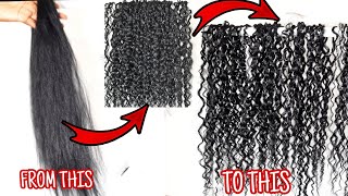 Diy Water Curly Waves Using Extension Xpression Braiding Hair | Diy Curly Extension |Belle_Graciaz
