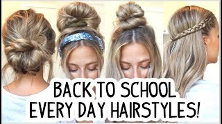 Quick Back To School -Easy Every Day Hairstyles! Short, Medium, & Long Hairstyles