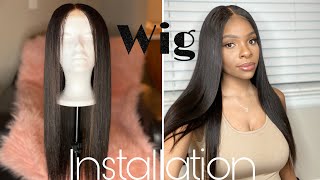 How To Install A Closure Wig - Ft. Bisou Hair Collection