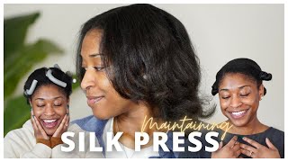 How To Maintain A Silk Press On Natural Hair That Poofs!