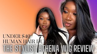 The Stylist | Human Hair Blend |13X6 Hd Lace Front Wig Review | Athena | Ft Samsbeauty | Tan Dotson