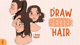 How To Draw Better Hair | Part 1 | (Tips For Sketching Cool Hairstyles)