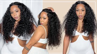 How To Lay My Big Curly Wig And Melt My Lace Naturally |No Bleach|Alipearl Hair