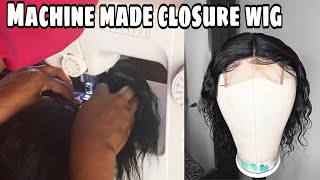 How To Make A Closure Wig On A Sewing Machine | Beginner Friendly