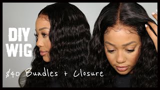 How To Make A Closure Wig! | Detailed Beginners Install! + Giveaway