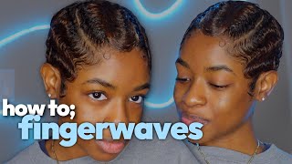 Finger Waves On Short Relaxed Hair