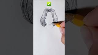 How To Draw Hair Easy