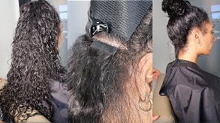 Tape Ins On Naturally Curly Hair | Curlsqueen