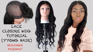 Detailed How To Make A Lace Closure Wig Tutorial  |  Beginner Friendly