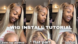 How To: Install Frontal Lace Wig For Beginners | Perfect Fall Look!!! | Ft. Wiggins Hair
