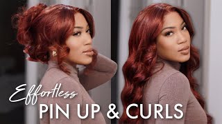 Step By Step Hd Lace Wig Install | Red Hair