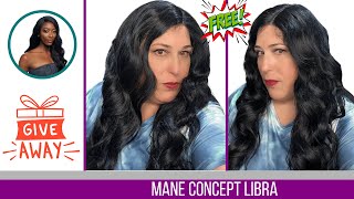 Free Wig Giveaway!! Where'S The Blue In This Blue Black?   Mane Concept Libra Wig Review