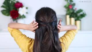 Easy Bridesmaid Hairstyle| Simple Hairstyles For Everyday |Hairstyles For Girls|Femirelle