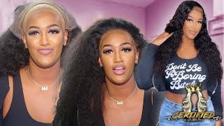 Interviews And Hair Do'S | Flawless Curly Wig Install On Nique