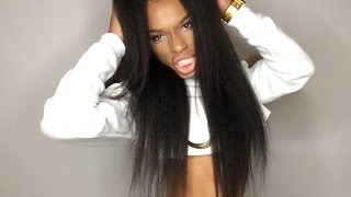 Premierlacewigs.Com| Luxury Kinky Straight Silk Top Lace Front Wigs Review