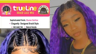 Perfect Fall Color Wig  | Harlem 125 True Line Braid Lace Wig | Synthetic Wig Review | K'Dash