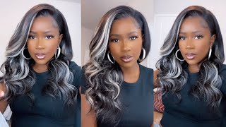 My Fav Platinum Blonde Highlight Wig! How To Make The Wig Look Like A Sew-In! Arabella Hair