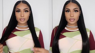 Watch Me Install And Style Perfect V Part Straight Wig |  Incolorwig
