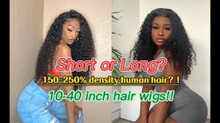 Deep Wave 6X6 Brazilian Human Hair Lace Front Wigs With Baby Hair Affordable Lace Front Wigs