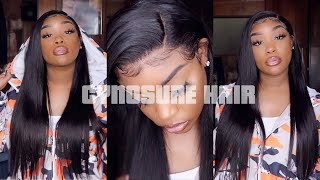 Best Affordable Silky Straight Hd Lace Hair Ever! No Work Needed Comes Slayed  X Cynosure Hair