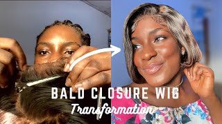 How To: Wow  Watch How I Transformed An Old Bald Closure Wig Into A  Frontal Wig