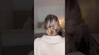 Braided Updo! Super Cute Holiday Hairstyle! #Shorts