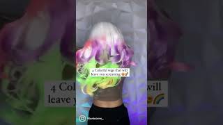 Rainbow Wigs That Dreams Are Made Of  #Wig  #Hairstyle #Hair #Hairtutorial #Haircolor #Ombrehair