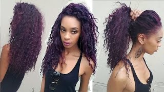 How To: Blend Your Leave-Out With Deep Wave Curly Hair (Mayvenn Hair)