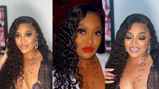 Must Watch Natural Curly Looking Clear Hd Lace Wig Ft.Recool Hair